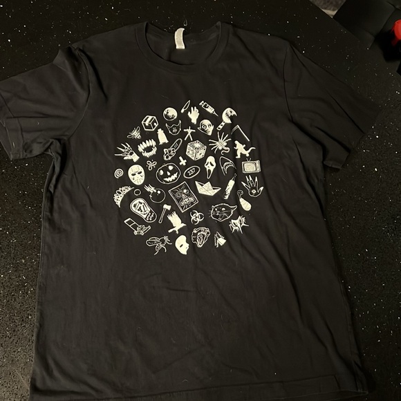 Classic Horror Movie Collage T-Shirt Large - Picture 2 of 4